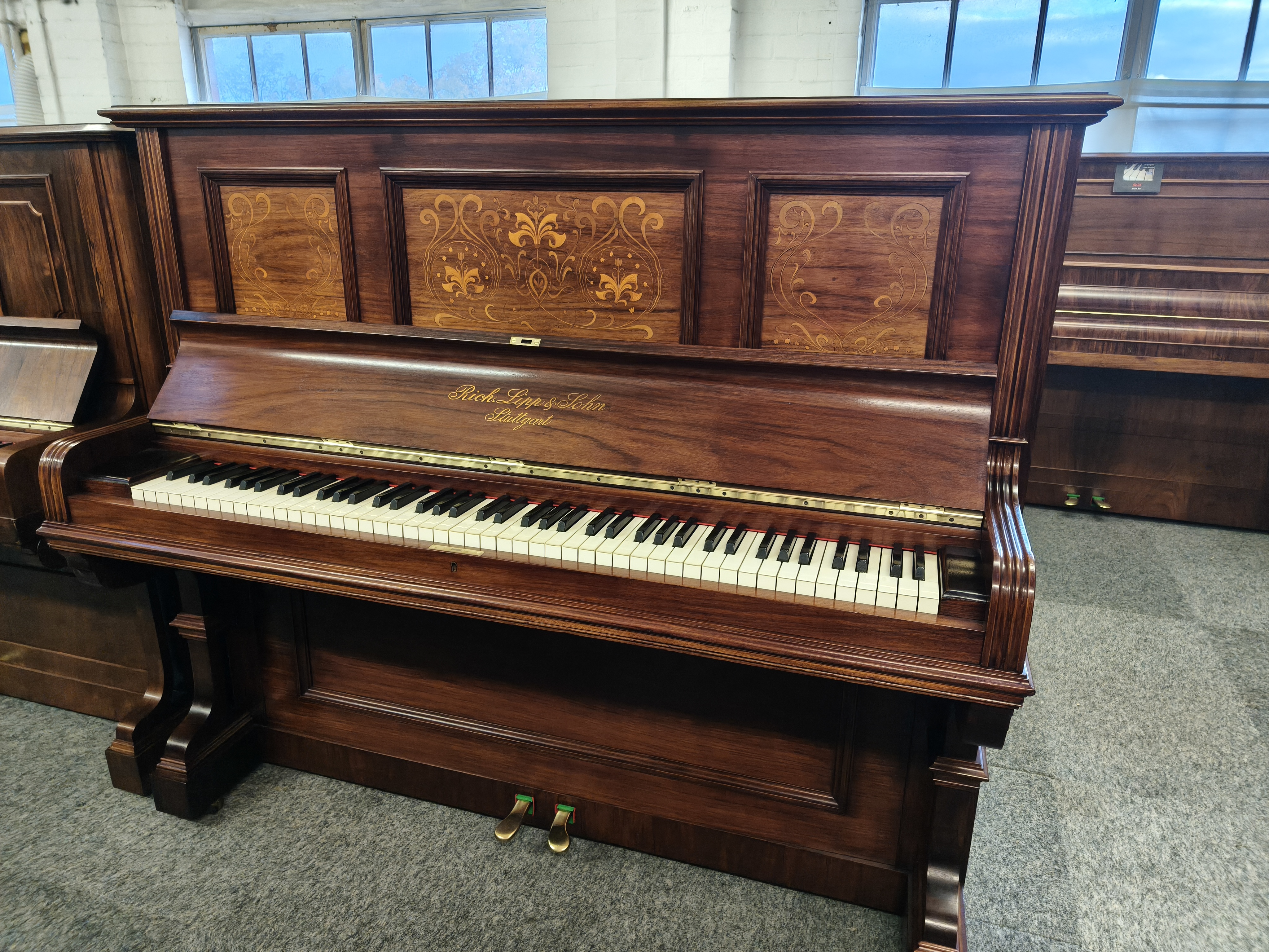 Richard Lipp, Decoratively Inlaid, Rosewood Repolished Piano £5,500