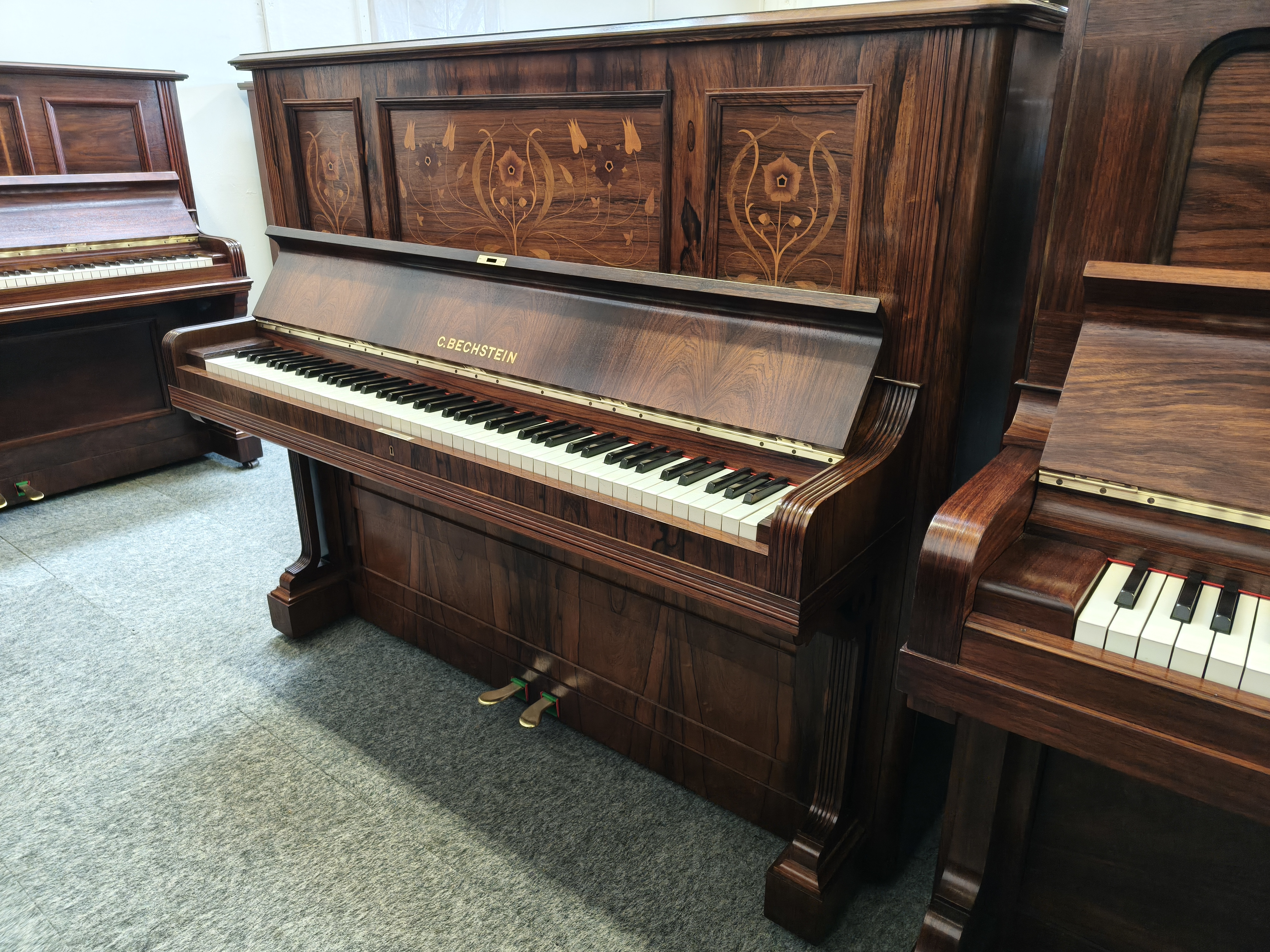 C. Bechstein Model 3, Fabulously Inlaid Rosewood Piano, £5,000 - Image 7