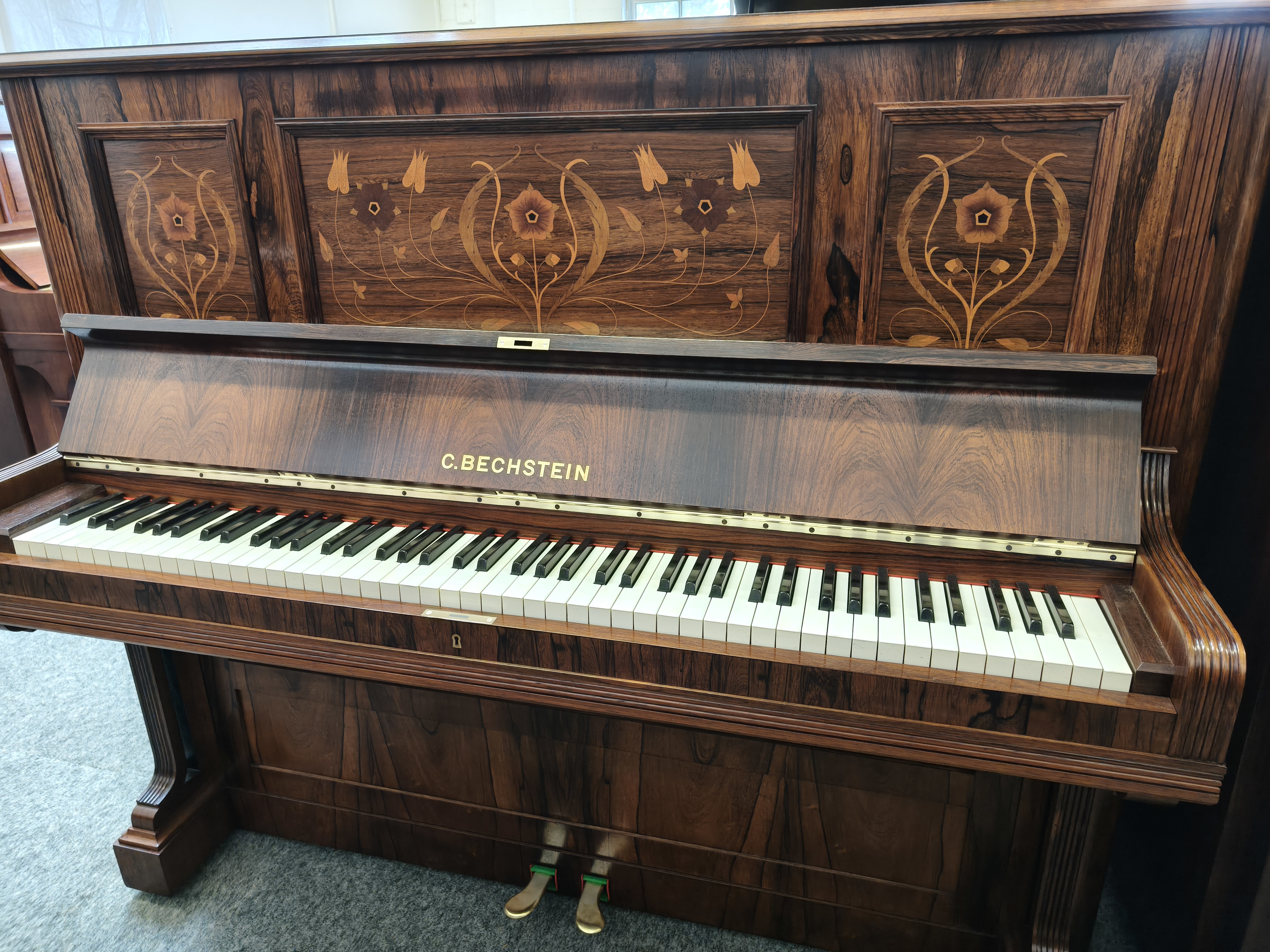 C. Bechstein Model 3, Fabulously Inlaid Rosewood Piano, £5,000 - Image 4