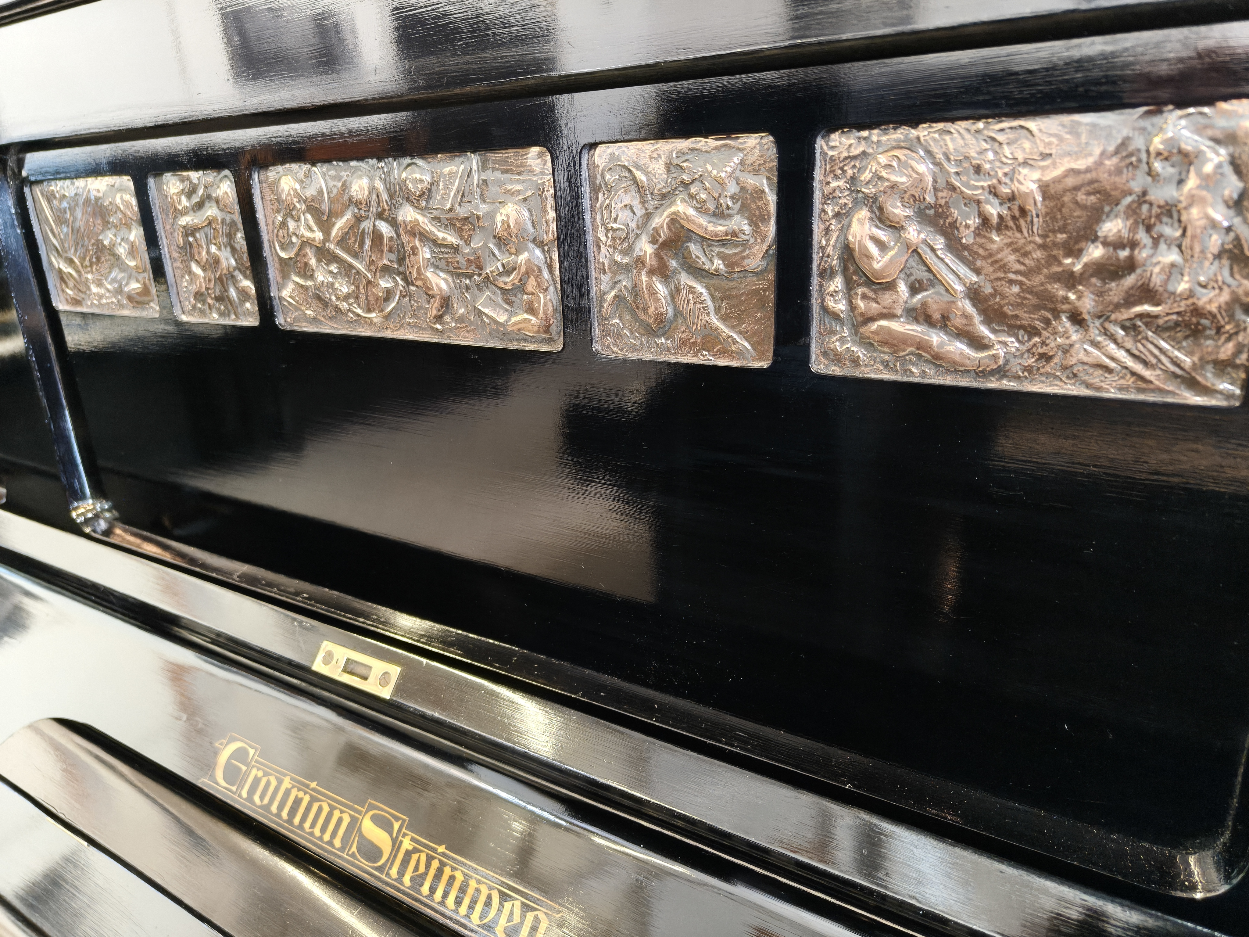 Grotrian Steinweg, Concert Model 136, Ebony German Piano, £6,500 - Image 18