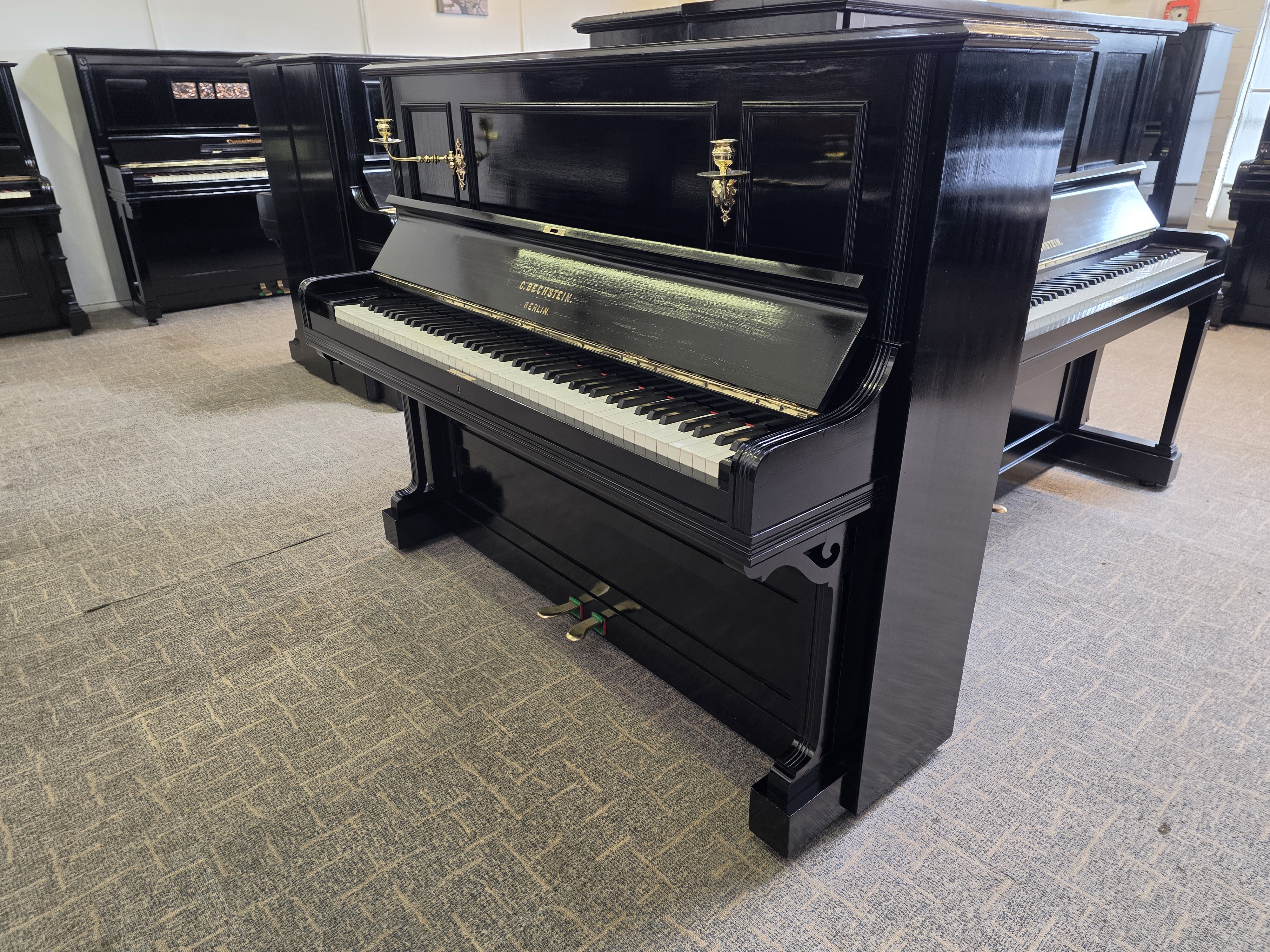 C. Bechstein Model 4, Repolished Ebony Piano £3,600 - Image 12